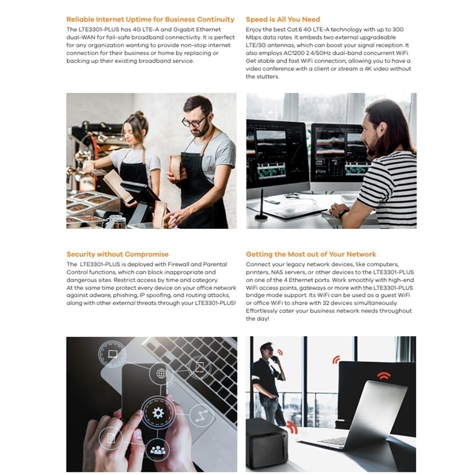 昌運監視器 ZYXEL合勤 LTE3301-PLUS 雲端管理 4G LTE-A 室內型路由器-細節圖6