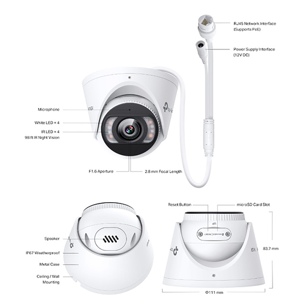 TP-LINK 昌運監視器組合 VIGI NVR2016H-16MP 主機+VIGI C445 400萬網路攝影機*16-細節圖7