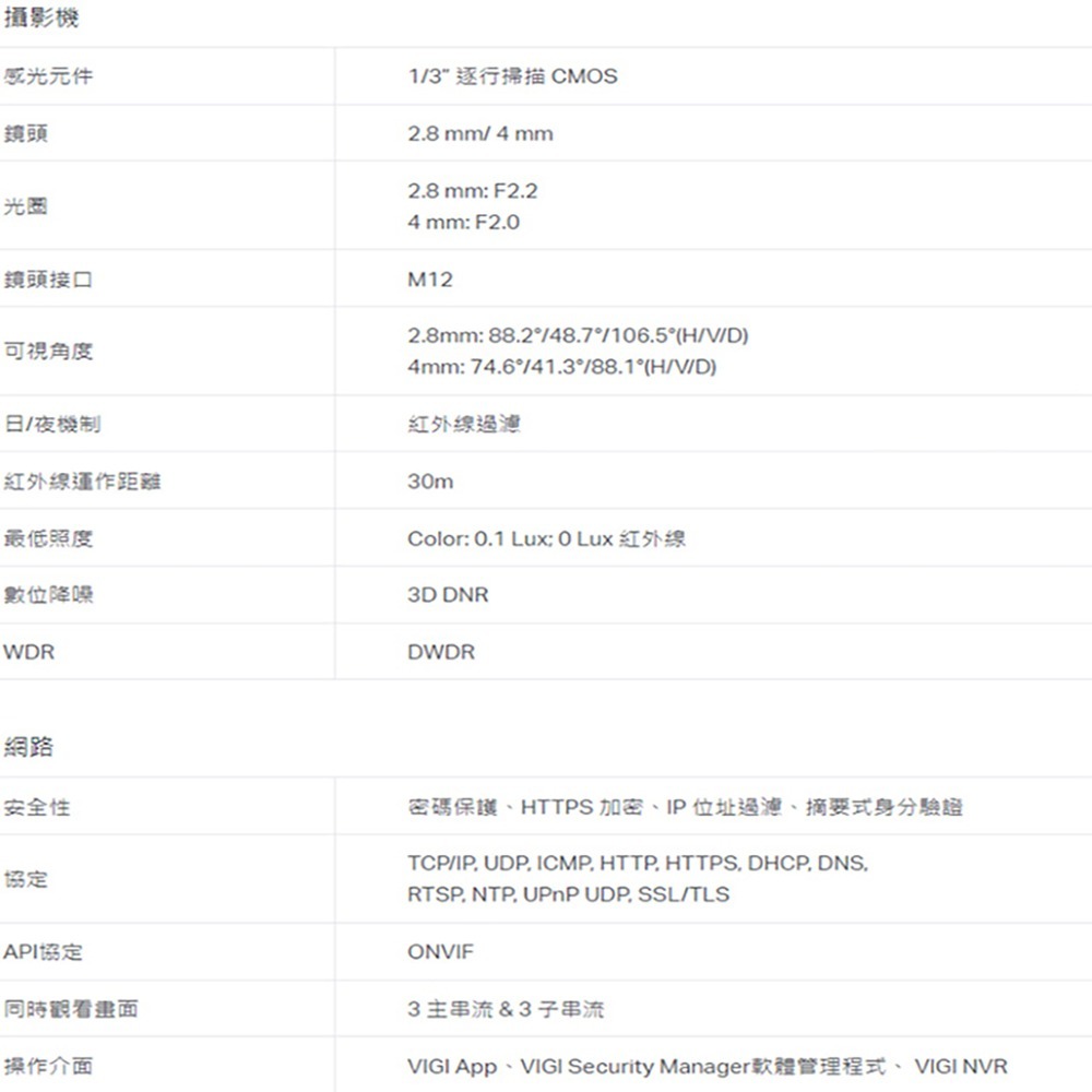 TP-LINK昌運監視器組合 VIGI NVR2016H-16MP 主機+VIGI C420I 200萬網路攝影機*16-細節圖2