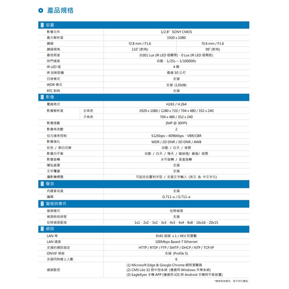 昌運監視器 AVTECH陞泰組合 DGH1103BX-U1 4路 主機+DGM2103SVT 2MP 槍型攝影機*2-細節圖5