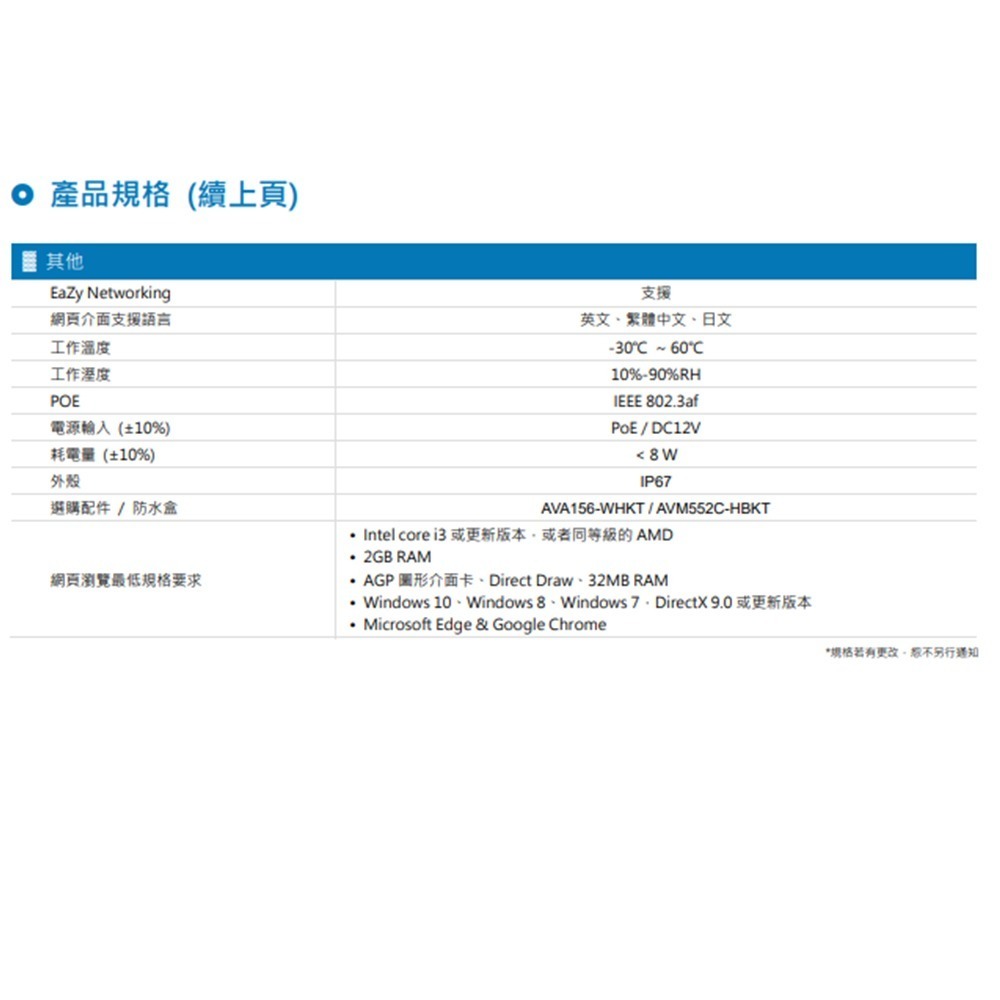 昌運監視器 AVTECH陞泰組合 DGH1103BX-U1 4路 主機+DGM2103SVT 2MP 槍型攝影機*2-細節圖6