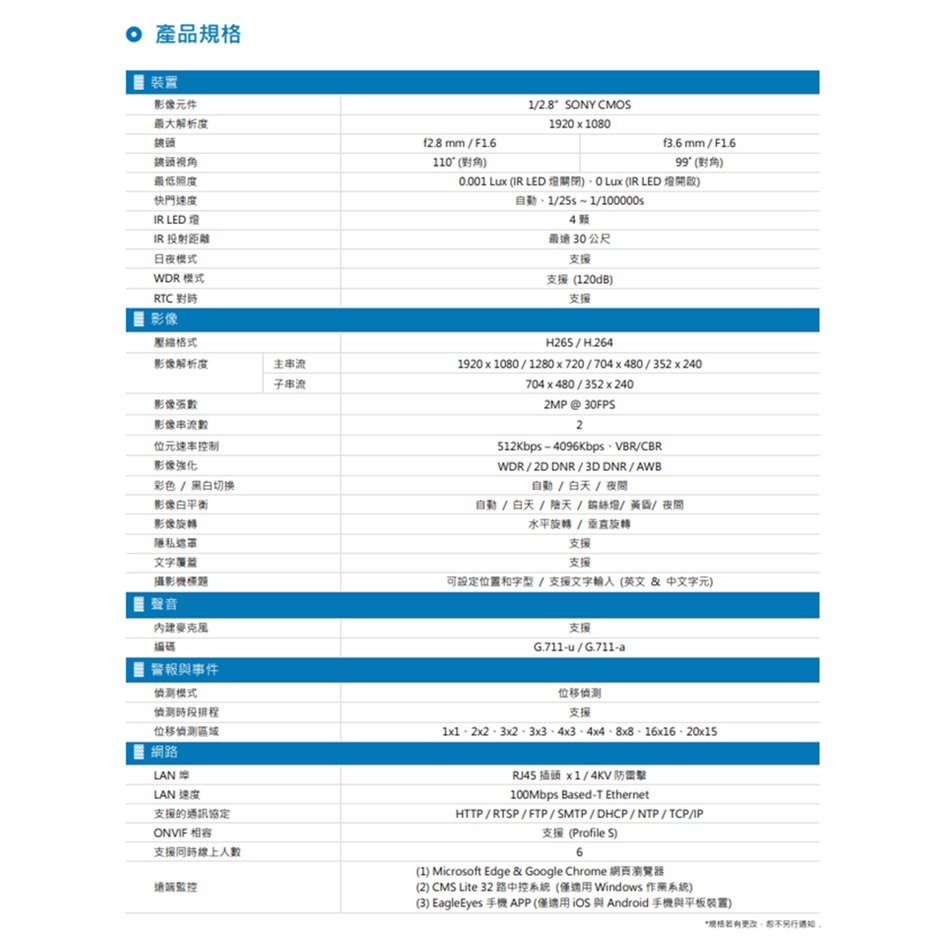 昌運監視器 AVTECH陞泰組合 DGH1103BX-U1 4路 主機+DGM2103SVT 2MP 槍型攝影機*4-細節圖5