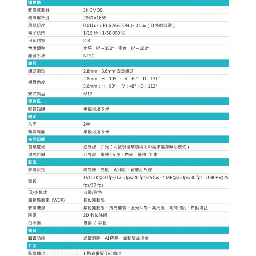 昌運監視器 DJS套裝 DJS-DB0451B 4路主機*1+DJS-3KT70LTS 3K 攝影機*1+6TB硬碟-細節圖4