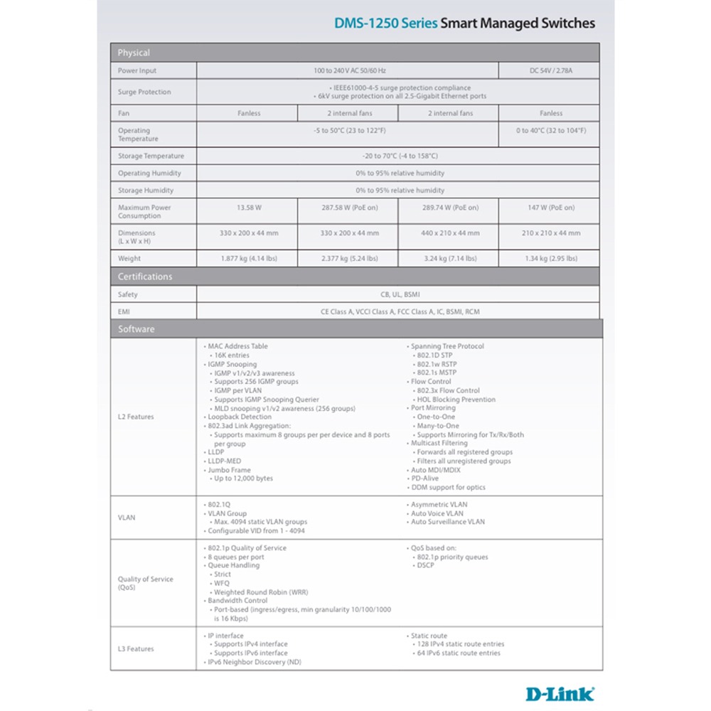 昌運監視器 D-LINK友訊 DMS-1250-10SPL L2 Multi-Gigabit多速率智慧網管PoE交換器-細節圖5