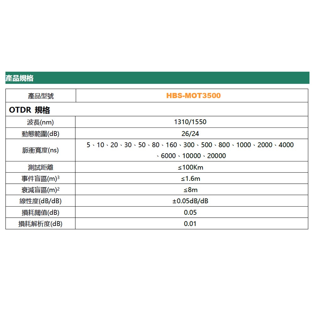 昌運監視器 HBS-MOT3500C 4吋 OTDR 測試儀 工程寶 尋線器款 支援網線斷點及短路測試-細節圖2