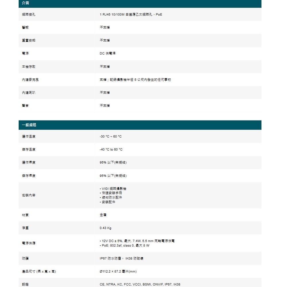 TP-LINK 昌運監視器 InSight S425 VIGI 2MP 全彩半球型網路攝影機-細節圖7