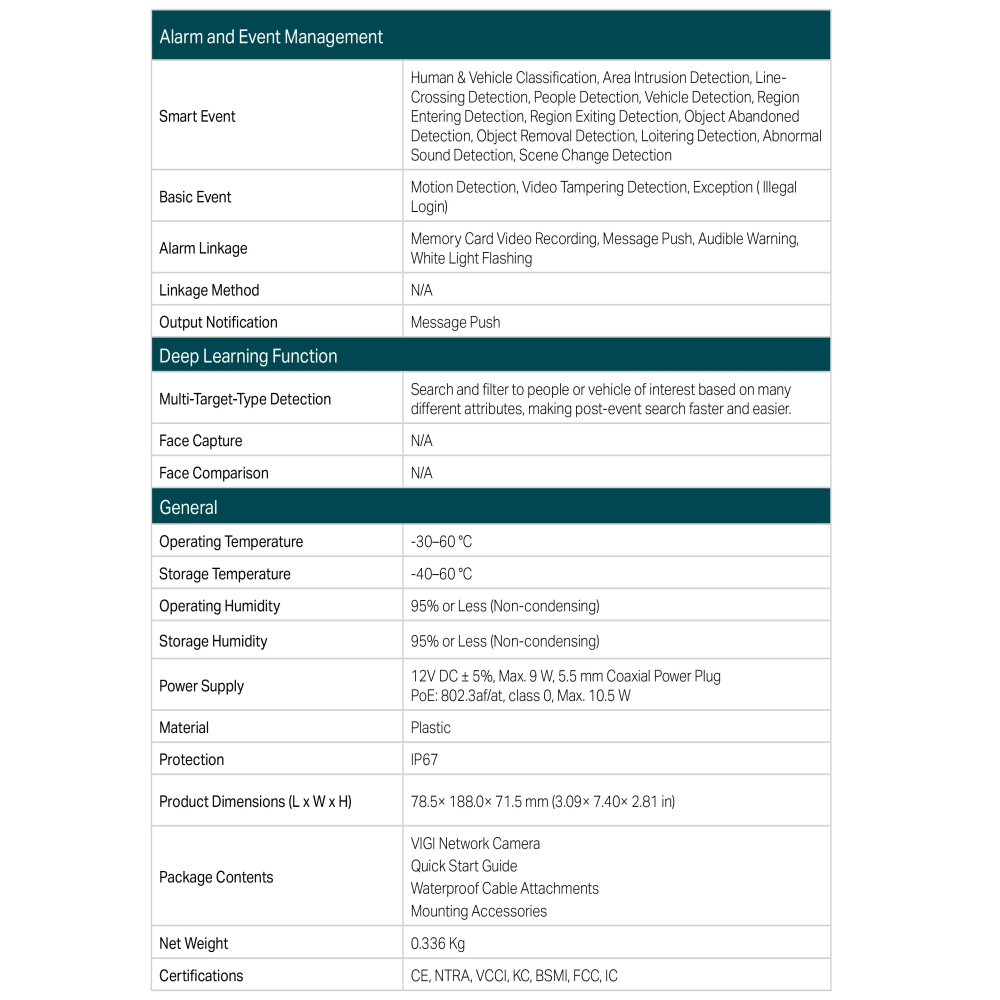 TP-LINK 昌運監視器組合 VIGI NVR1008H-8MP 8路主機+VIGI C350 槍型網路攝影機*4-細節圖9