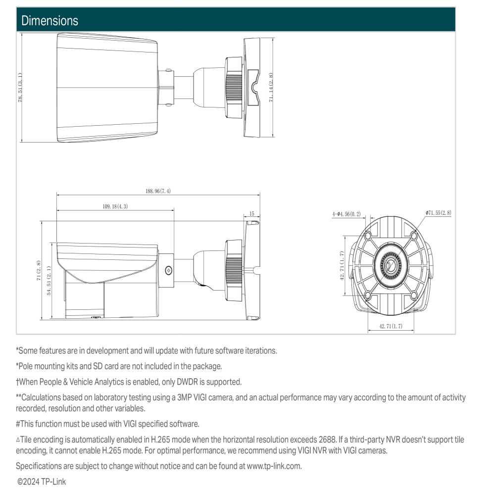 TP-LINK 昌運監視器組合 VIGI NVR1008H-8MP 8路主機+VIGI C350 槍型網路攝影機*4-細節圖10