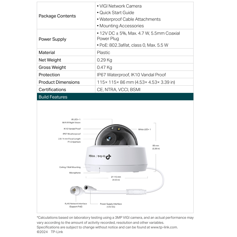 TP-LINK 昌運監視器組合 VIGI NVR1008H-8MP 8路主機+VIGI C230 全彩球型監視器*4-細節圖11