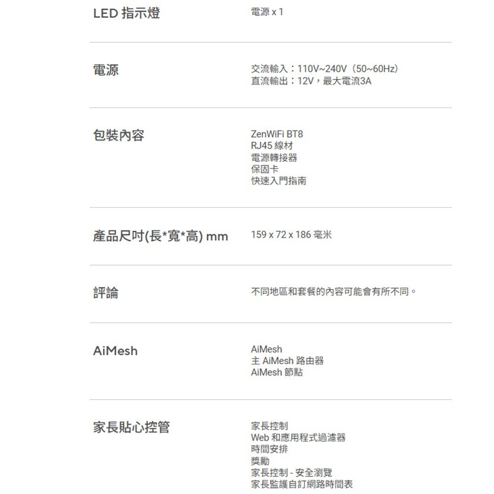 昌運監視器 ASUS華碩 ZenWiFi BT8 1入(單入)一入 BE14000三頻WiFi7AiMesh網狀路由器-細節圖4