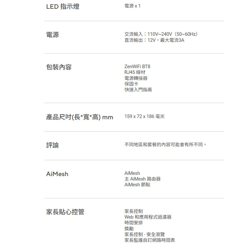 昌運監視器 ASUS華碩 ZenWiFi BT8 2入(雙入)二入 BE14000三頻WiFi7AiMesh網狀路由器-細節圖4