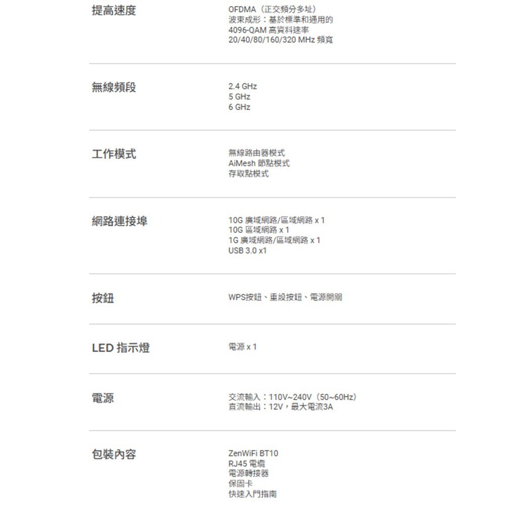 昌運監視器 ASUS華碩 ZenWiFi BT10 2入(雙入)二入 BE18000Mesh三頻WiFi 7無線路由器-細節圖3