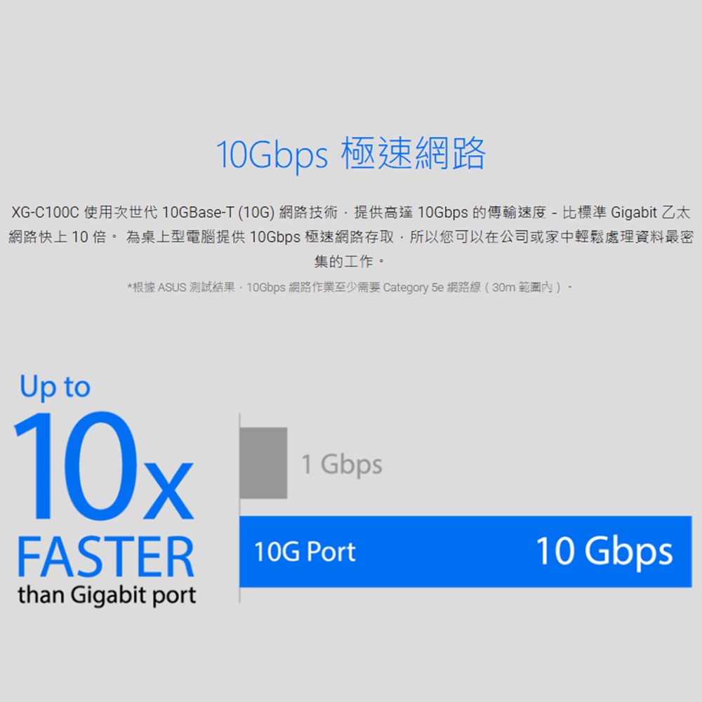 昌運監視器 ASUS華碩 XG-C100C V3 10G有線網路卡10G 10G Base-T PCIe 網卡-細節圖4