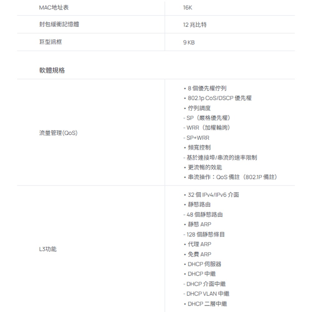 TP-LINK 昌運監視器SG3218XP-M2 Omada 16埠2.5G 2埠10GE SFP+L2+管理型交換器-細節圖3