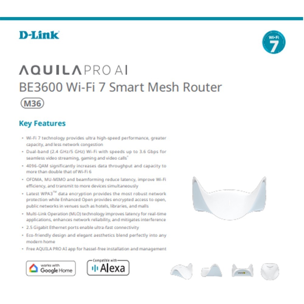 昌運監視器 D-Link 友訊 M36 BE3600 Wi-Fi 7無線MESH路由器-細節圖2