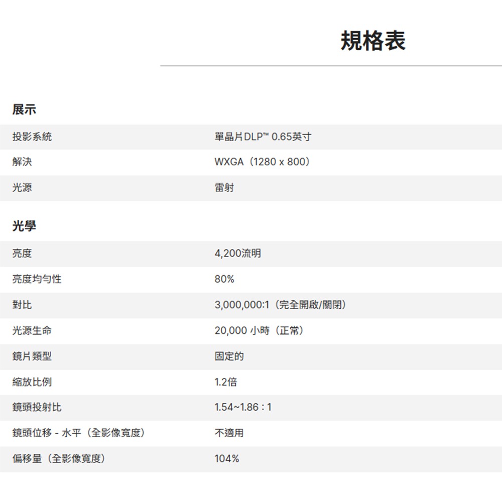 昌運監視器 VIVITEK DW2650Z 高亮度教育投影機-細節圖3