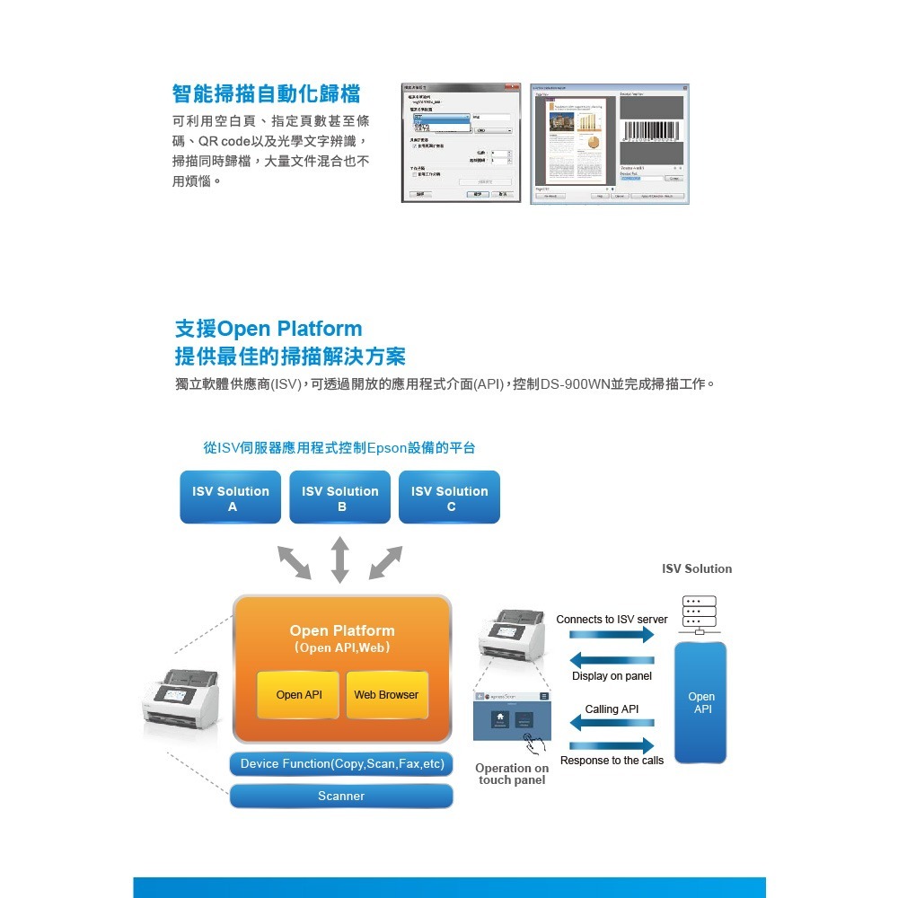 昌運監視器 EPSON 愛普生 DS-900WN A4高速旗艦文件掃描器 紙材支援更廣泛-細節圖5