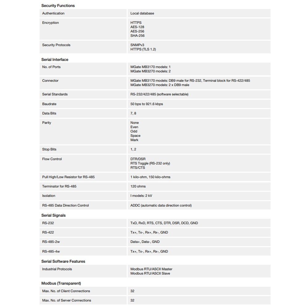 昌運監視器 MOXA MGate MB3170 1埠進階串列轉Modbus閘道器-細節圖5