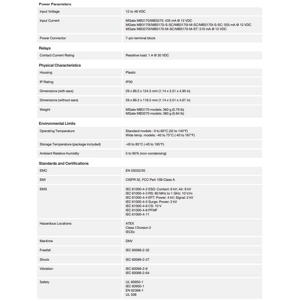 昌運監視器 MOXA MGate MB3170 1埠進階串列轉Modbus閘道器-細節圖6