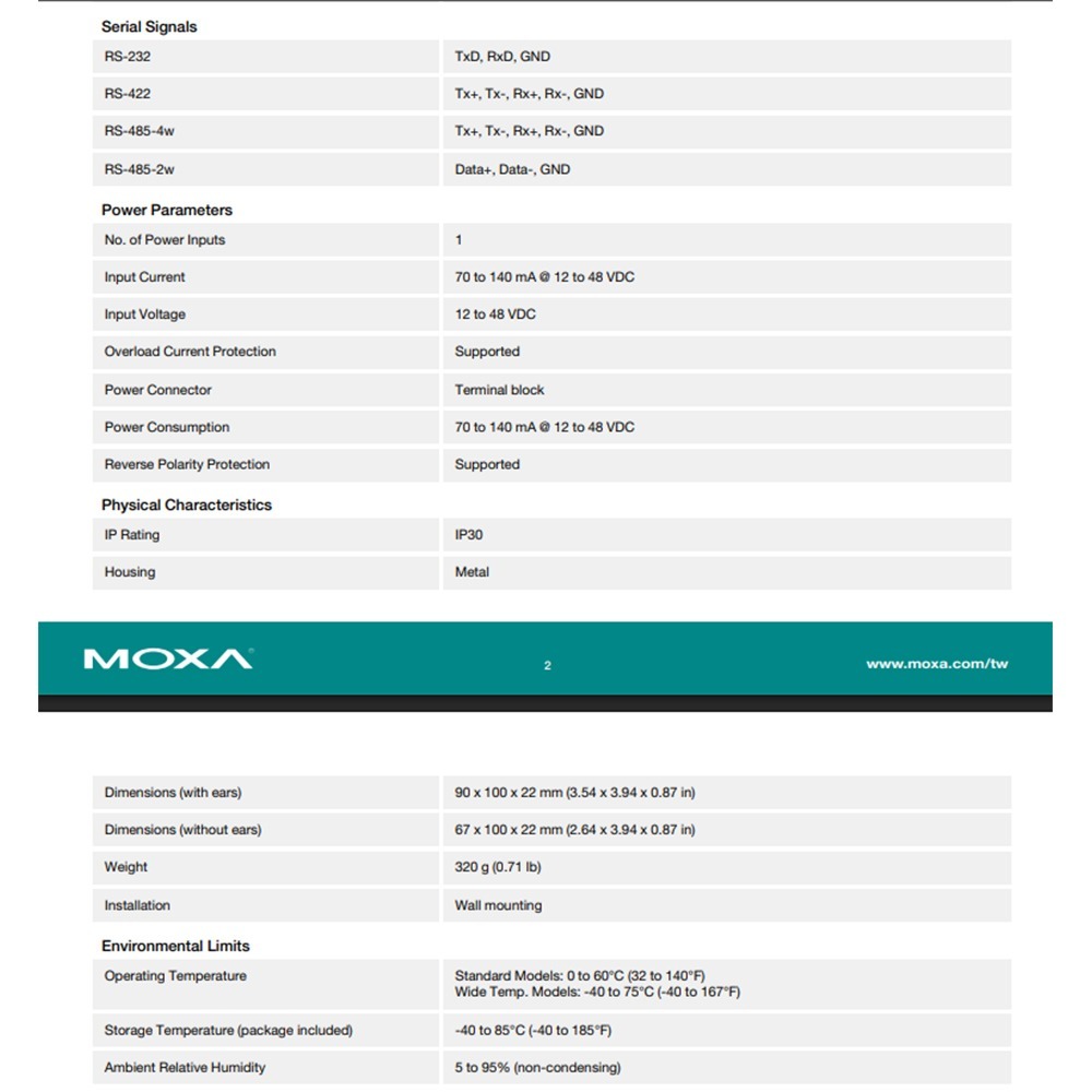 昌運監視器 MOXA TCF-142-M-SC RS-232/422/485轉光纖轉換器 多模SC-細節圖4