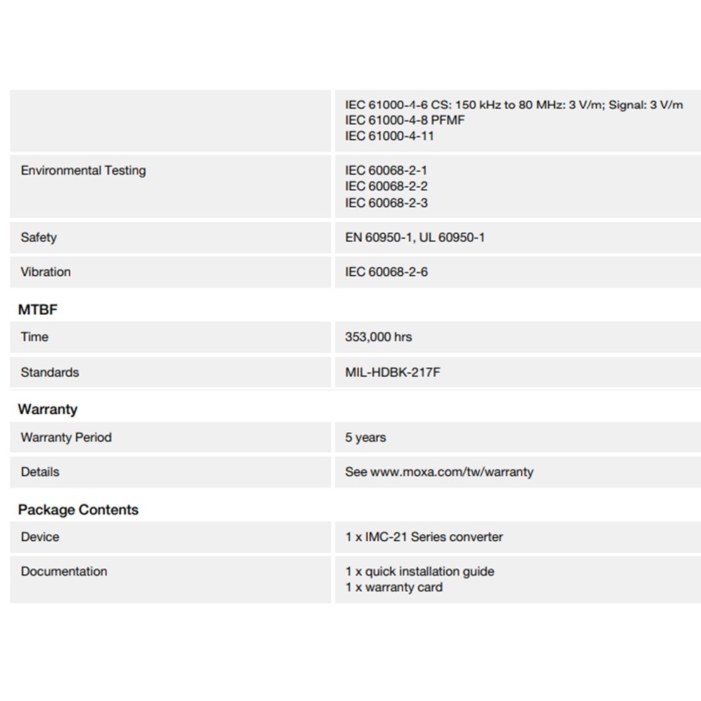 昌運監視器 MOXA IMC-21-S-SC 入門工業級 媒體轉換器 單模SC-細節圖5