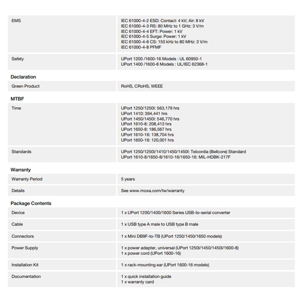 昌運監視器 MOXA UPORT 1610-16 16埠RS-232 USB轉串列轉換器-細節圖4