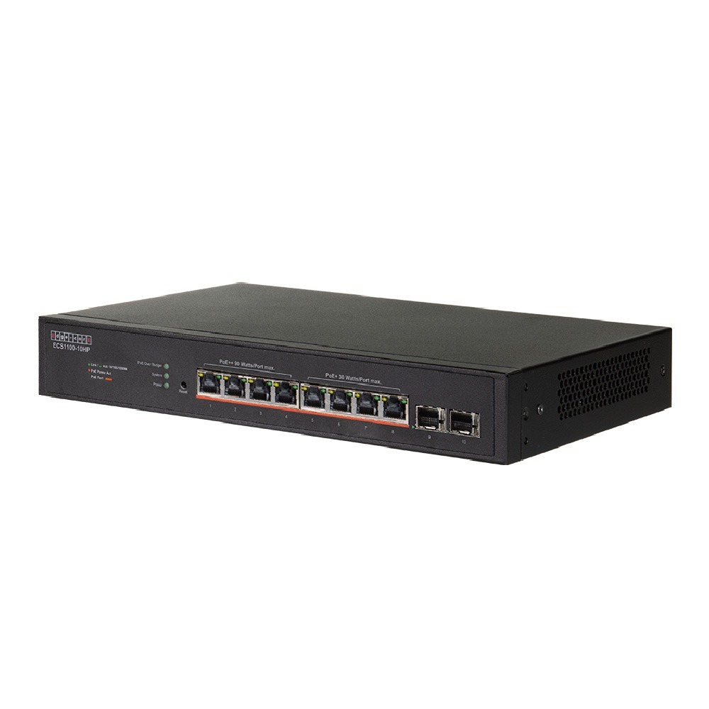 昌運監視器 Edge-corE Edgecore ECS1100-10HP 8埠智慧網管型PoE交換器-細節圖2