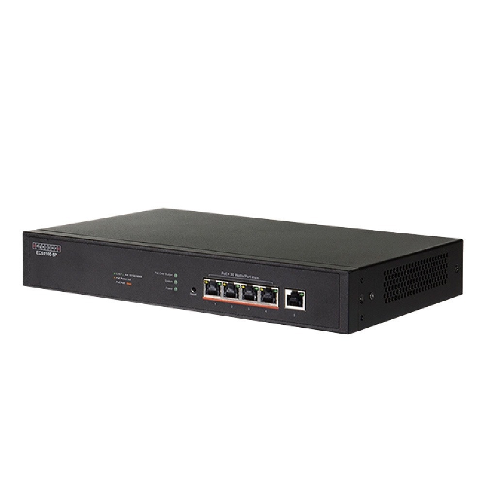 昌運監視器 Edge-corE Edgecore ECS1100-5P 5埠Gigabit L2 智慧網管型PoE交換器-細節圖2