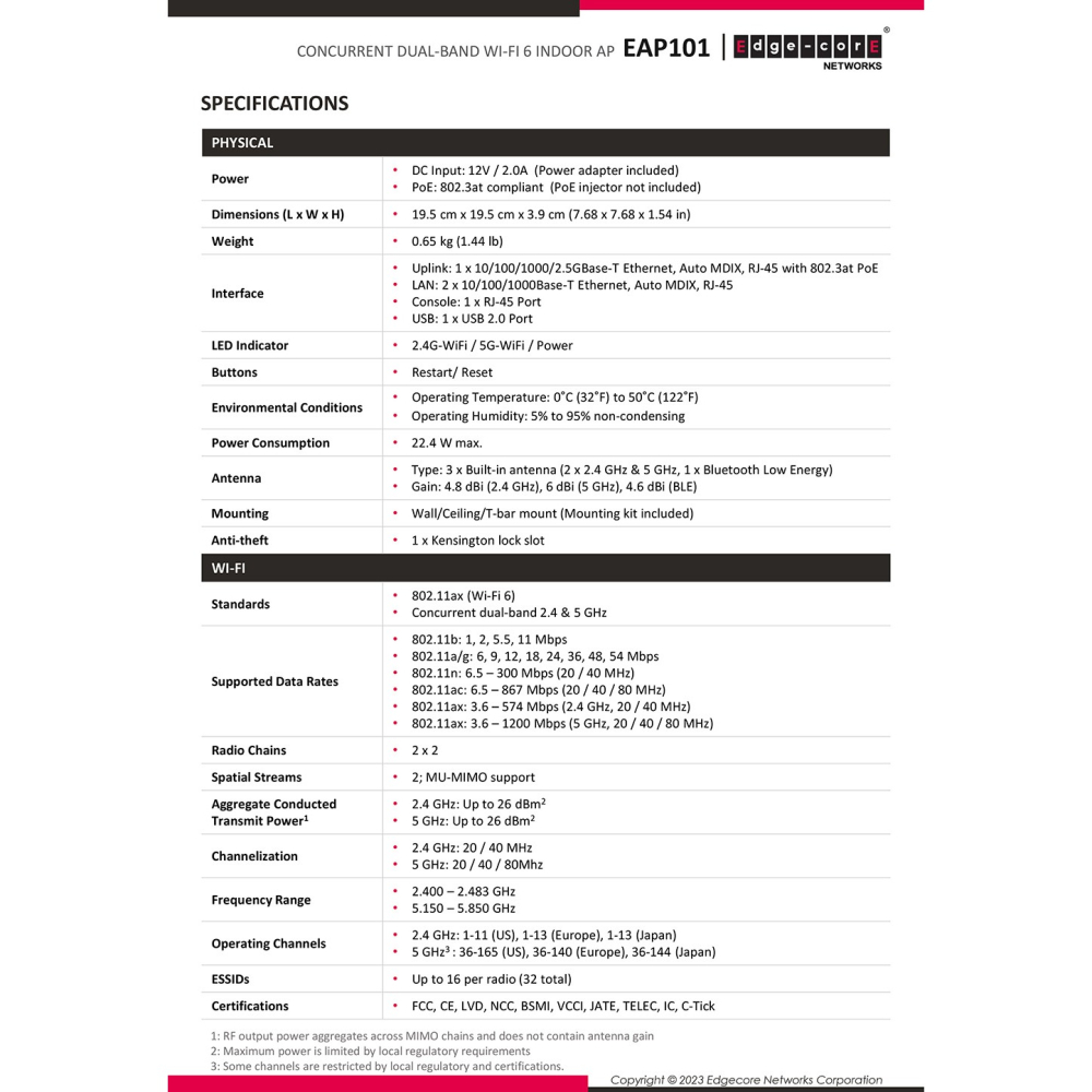 昌運監視器 Edge-corE Edgecore EAP101 無線基地台 2.4GHz和5GHz雙頻並發-細節圖4