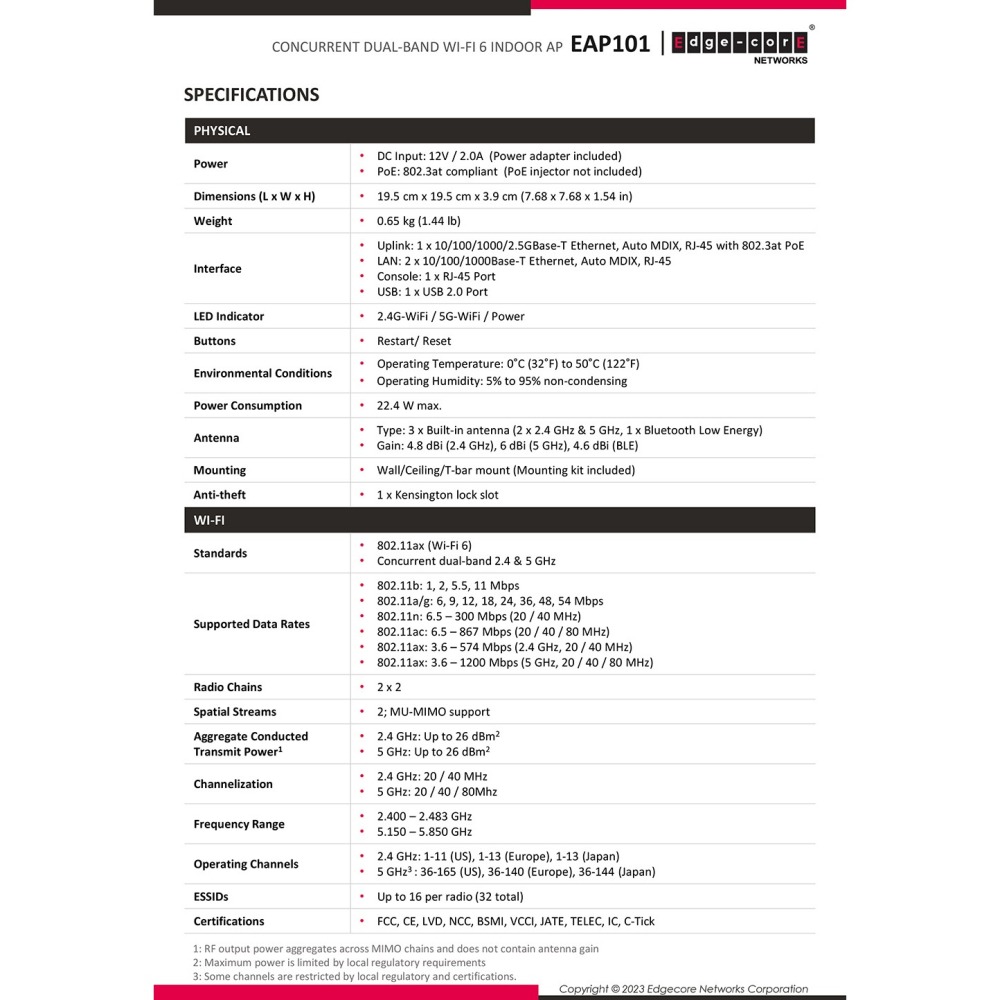 昌運監視器 Edge-corE Edgecore EAP101 無線基地台 2.4GHz和5GHz雙頻並發-細節圖4