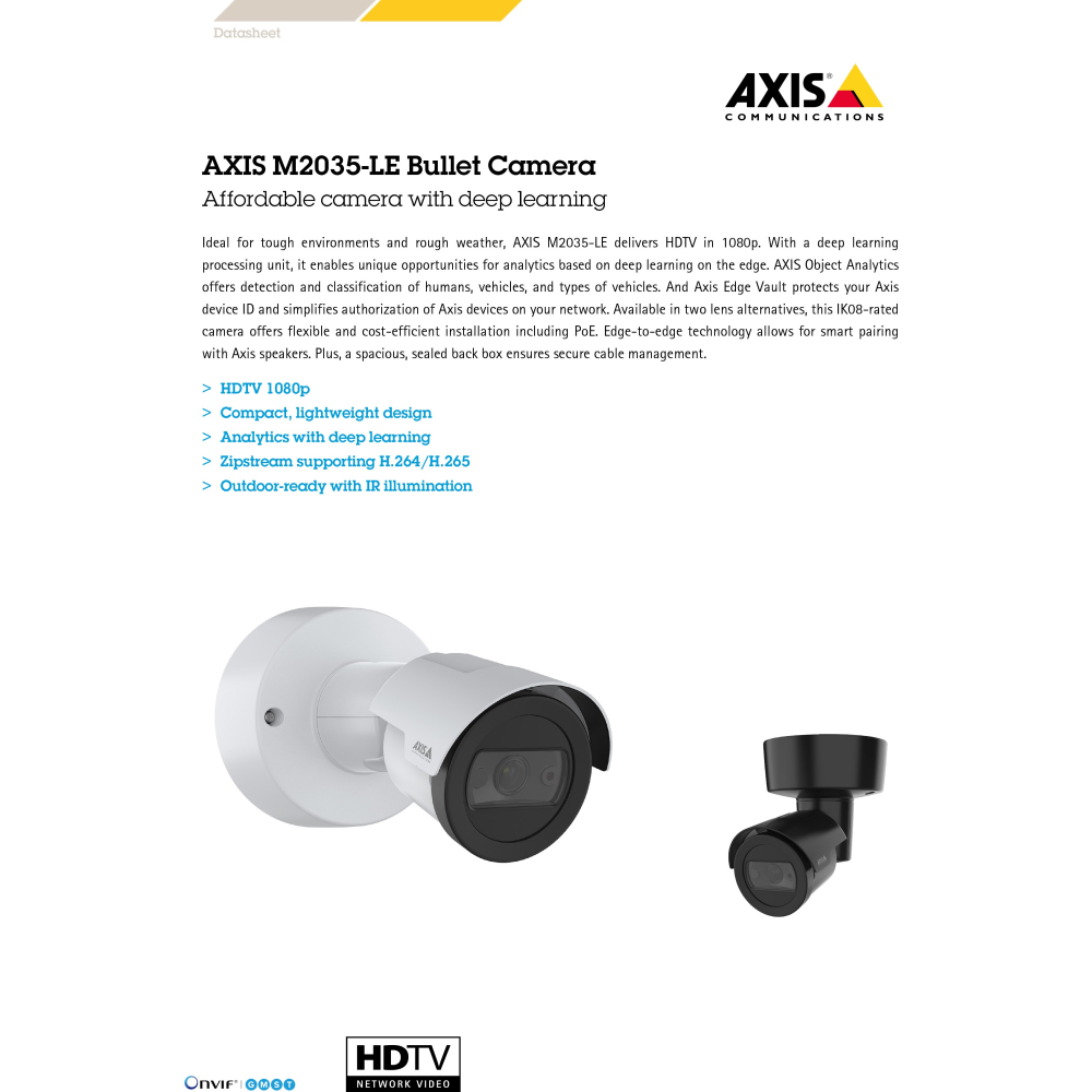 昌運監視器 AXIS M2035-LE 定焦廣角攝影機 配備紅外線照明(請來電洽詢)-細節圖3