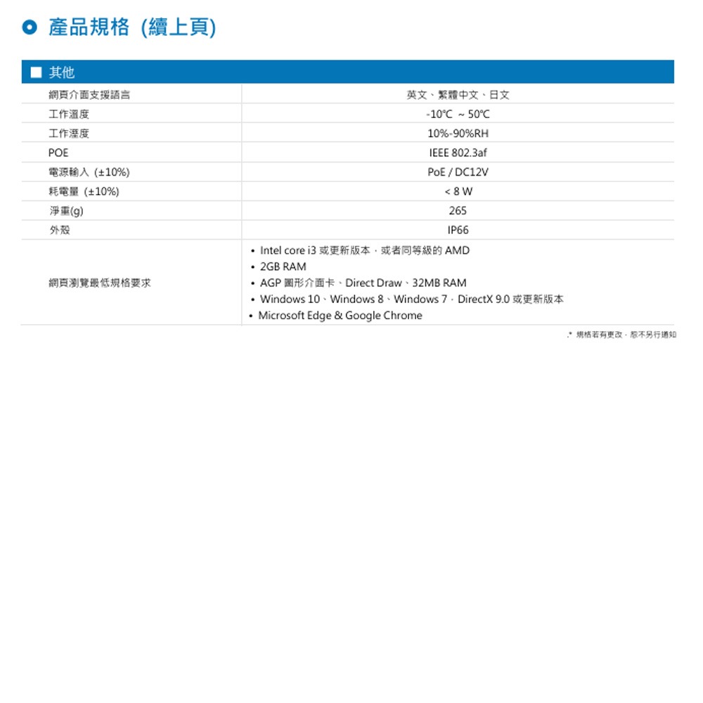 昌運監視器 AVTECH陞泰 CPC220SC H.265 四百萬畫素紅外線半球型網路攝影機 內建麥克風-細節圖4