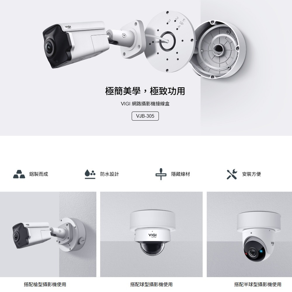 TP-LINK 昌運監視器 VJB-305 VIGI 網路攝影機接線盒-細節圖2