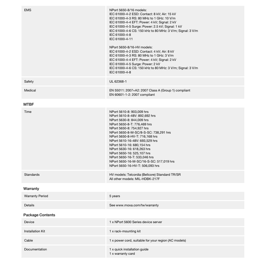 昌運監視器 MOXA NPort 5650-16 16埠 RS-232/422/485 機架式串列設備伺服器-細節圖6