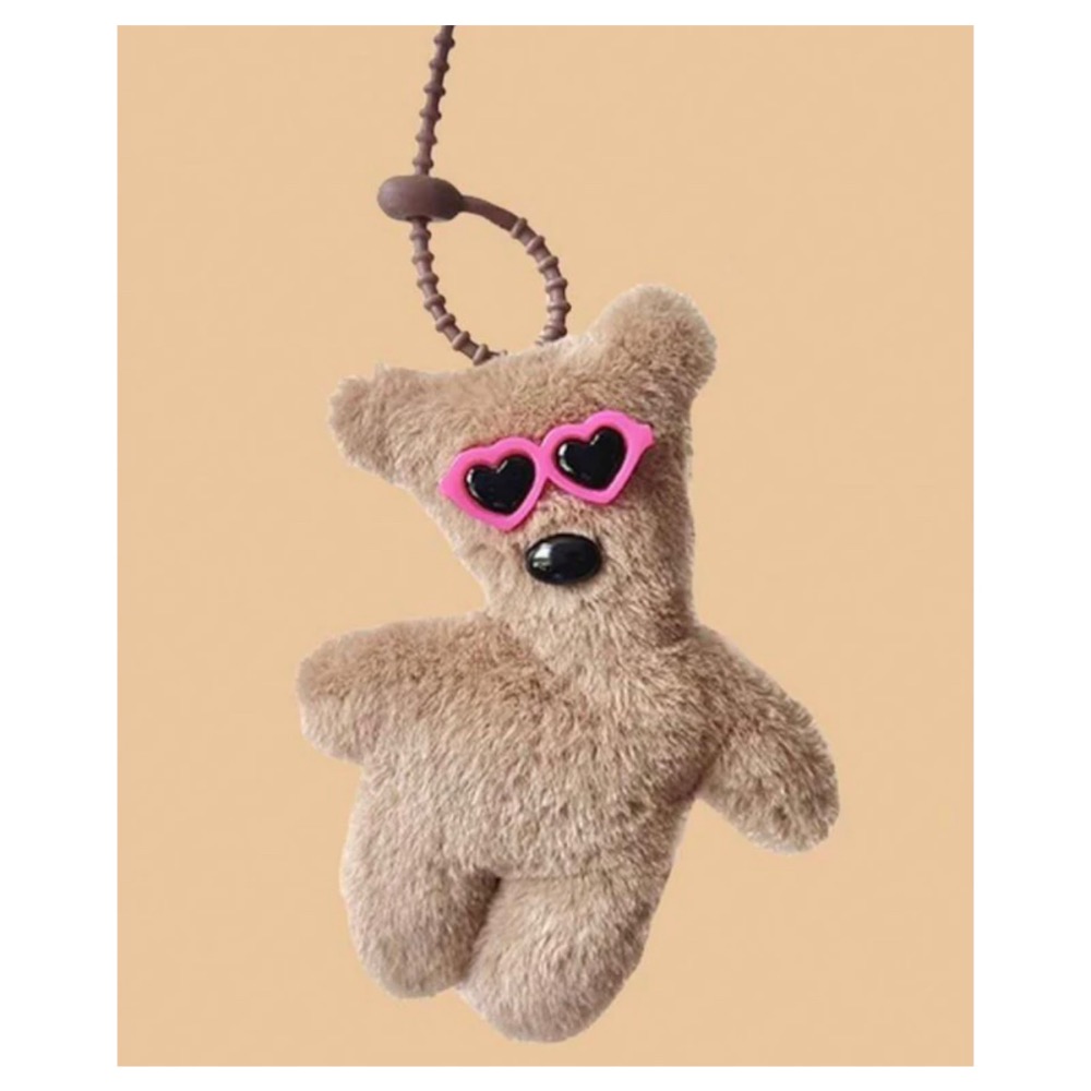 ✨ bbbb.✨ 現貨+預購 頭歪歪泰迪吊飾-細節圖3