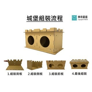 【限時免運】DIY城堡 貓屋 (大尺寸大空間) 貓抓屋 耐磨耐抓 貓抓板 貓跳台 貓窩 寵物-細節圖3