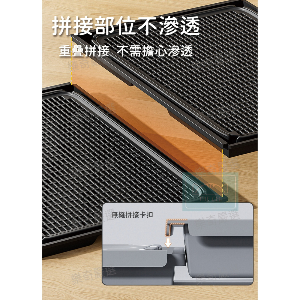 拼接貓砂踏板 減少貓砂帶出 貓砂不外漏 分離式設計方便清洗 貓砂墊 狗廁所-細節圖3