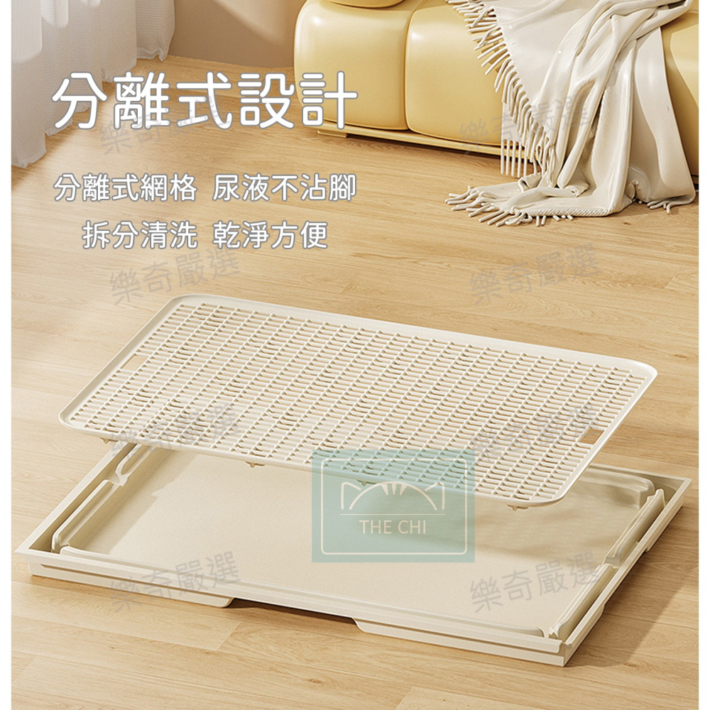 拼接貓砂踏板 減少貓砂帶出 貓砂不外漏 分離式設計方便清洗 貓砂墊 狗廁所-細節圖4