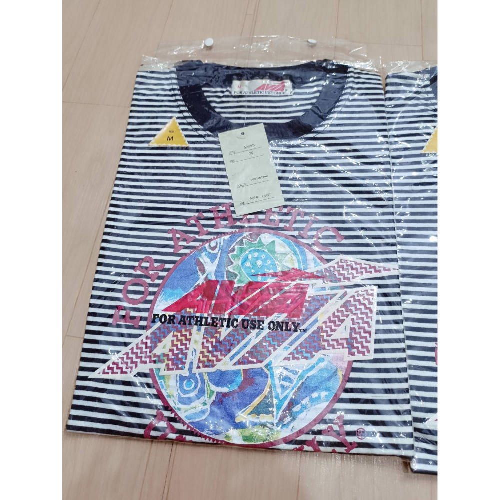 全新久放 絕版 AVIA 復古運動上衣 100%純棉 S/M 多尺寸（3件出清）-細節圖2