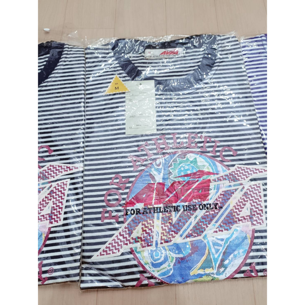 全新久放 絕版 AVIA 復古運動上衣 100%純棉 S/M 多尺寸（3件出清）-細節圖3