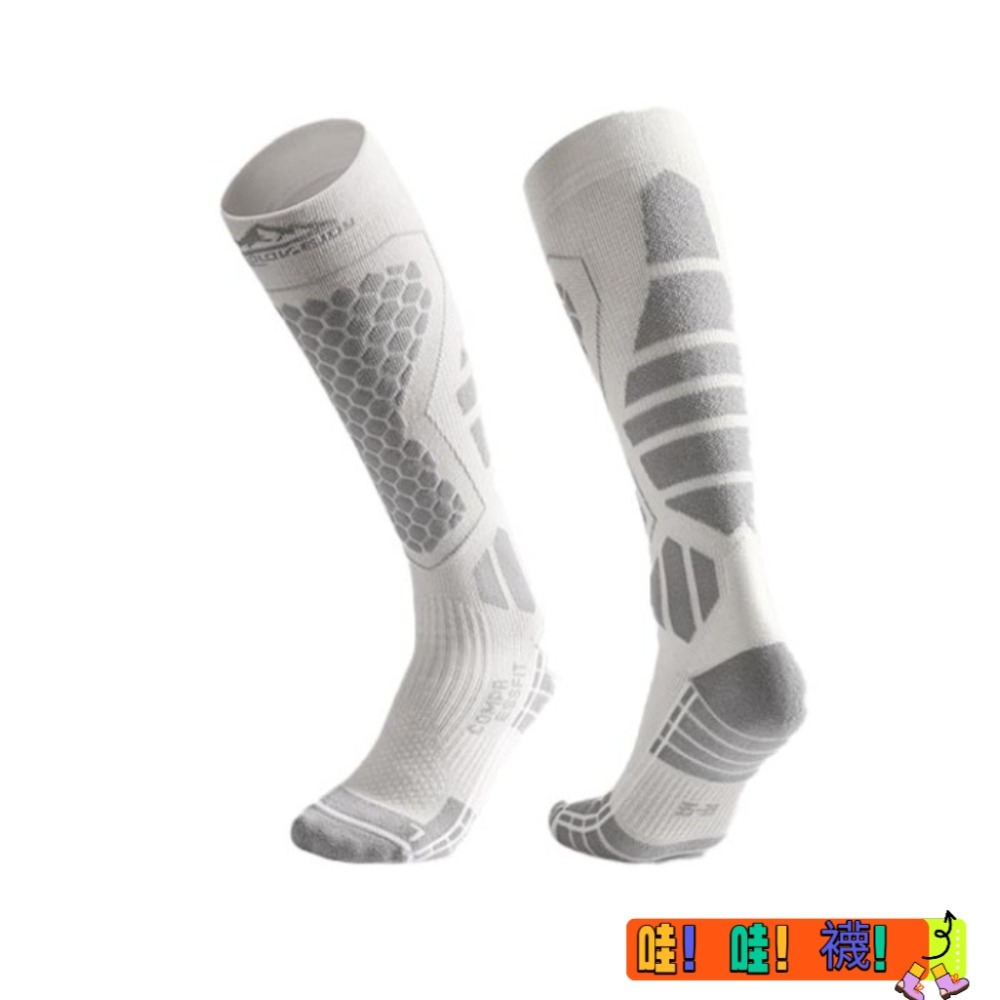 Golovejoy 冬季極限保暖 | 專業羊毛長筒滑雪襪 - 戶外防風防寒高筒襪-細節圖3