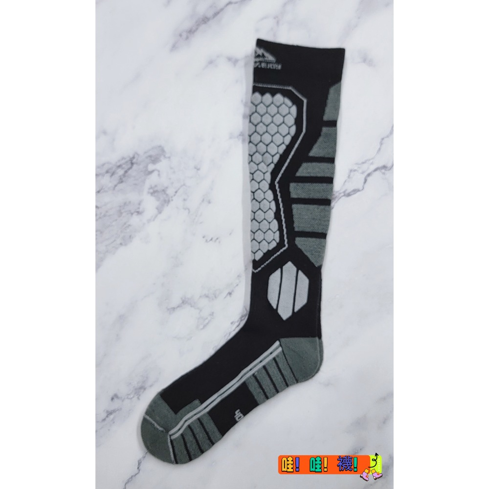 Golovejoy 冬季極限保暖 | 專業羊毛長筒滑雪襪 - 戶外防風防寒高筒襪-規格圖3