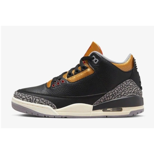 【SY】預購Air Jordan 3 RETRO 黑金 爆裂紋 籃球鞋 女款 CK9246-067