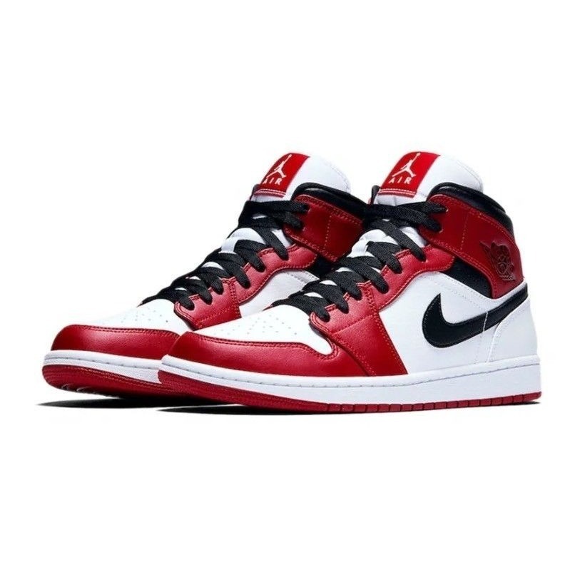 【SY】預購Air Jordan 1 Mid Chicago 白芝加哥 554724-173-細節圖2