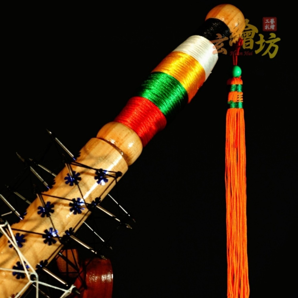 [玄繪藝術彩繪坊]釘棍-乩身五寶兵器-細節圖2