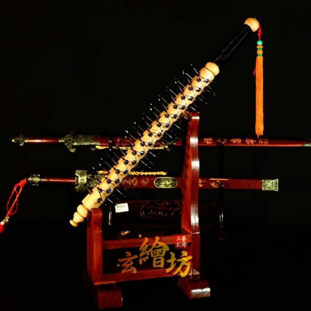 [玄繪藝術彩繪坊]釘棍-乩身五寶兵器-細節圖6
