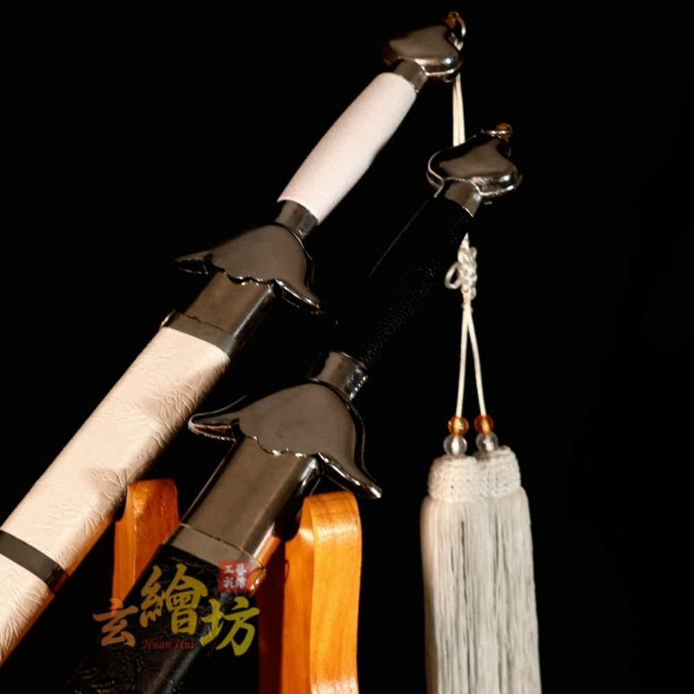 [玄繪藝術彩繪坊]黑劍白劍/尚方七星劍/鎮宅七星劍肉身/紅把黑把黑寬把七星劍/90公分尚方寶劍-細節圖2