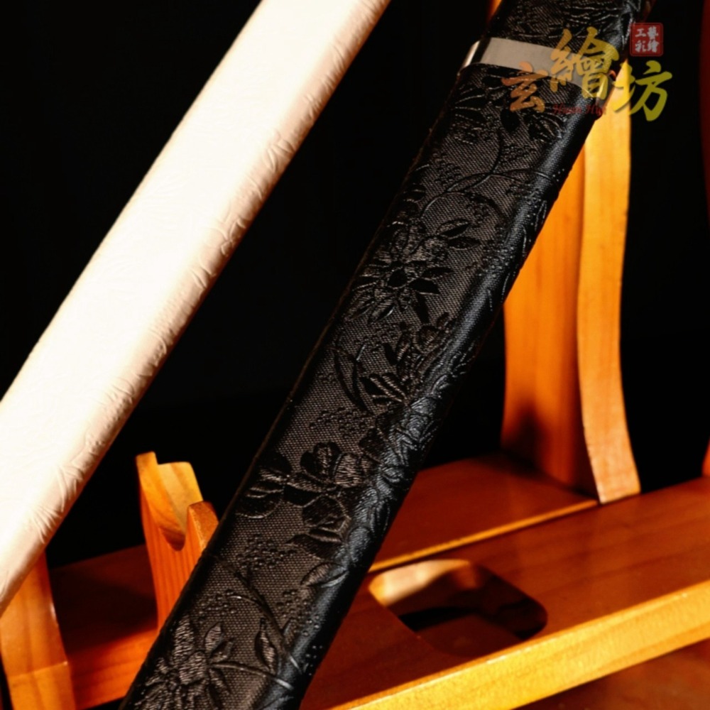 [玄繪藝術彩繪坊]黑劍白劍/尚方七星劍/鎮宅七星劍肉身/紅把黑把黑寬把七星劍/90公分尚方寶劍-規格圖9