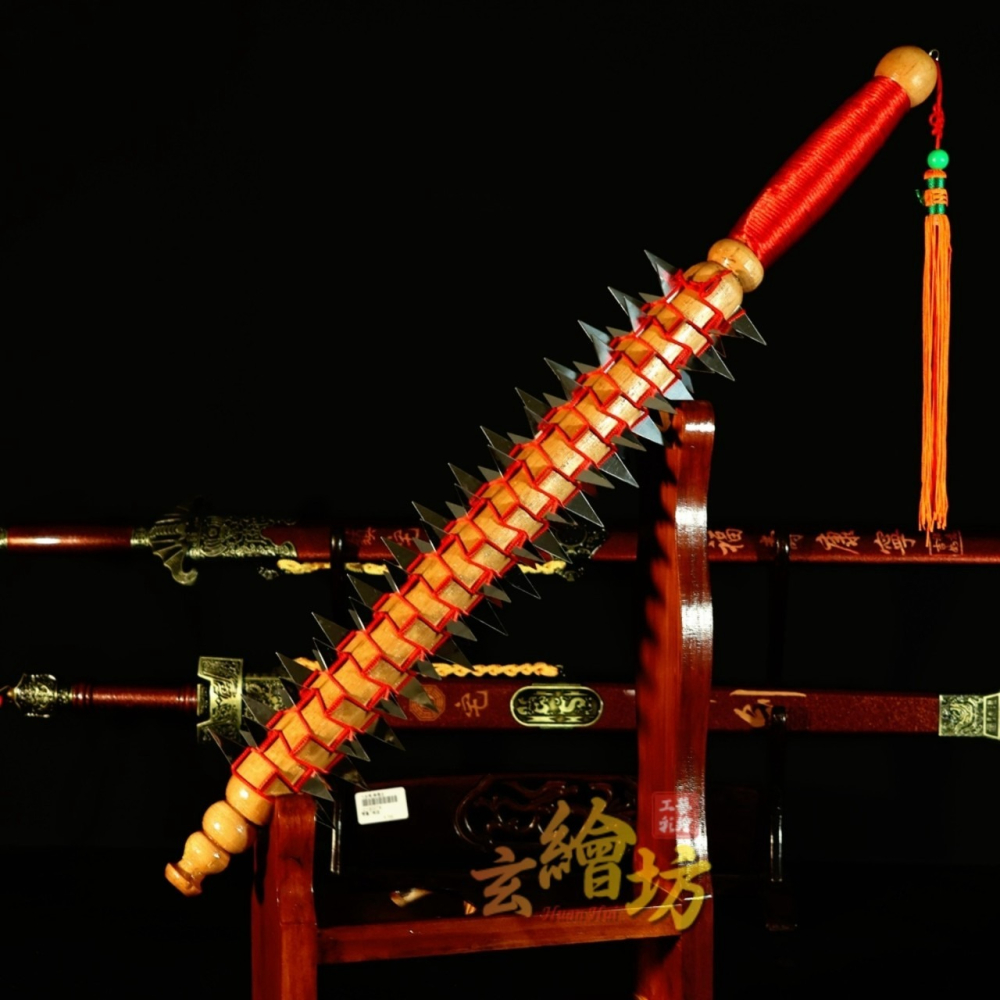 [玄繪藝術彩繪坊]角棍-乩身五寶兵器-細節圖3