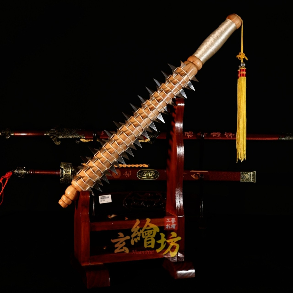 [玄繪藝術彩繪坊]角棍-乩身五寶兵器-細節圖4